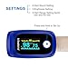 Metene Fingertip Pulse Oximeter Blood Oxygen Saturation Monitor with Lanyard & LED Screen