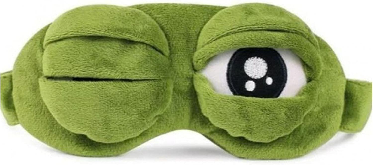 Frog Eye Mask Sleep Mask Cute Animal Blindfold Anime Funny