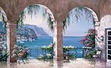 Sung Kim Mediterranean Arch Wallpaper Mural 164 x 99in