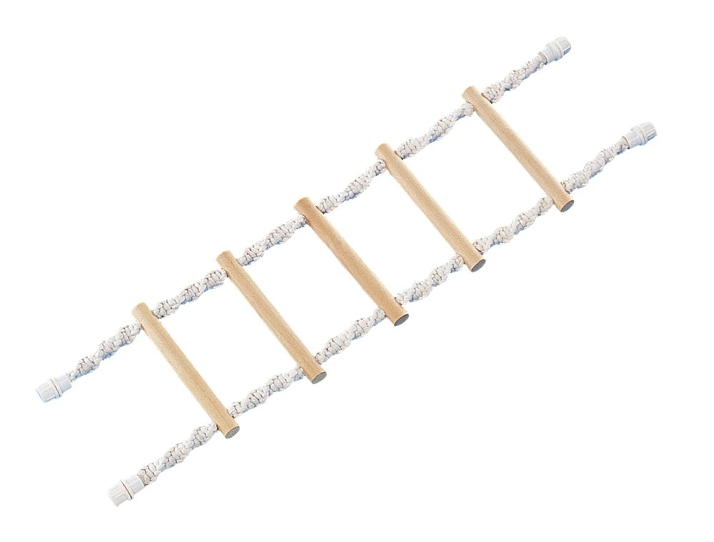 Nobby Cotton Ladder with 5 Wooden Steps for Parrot and Small Animal, 75 cm x 20 cm