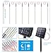 Govee Outdoor Solar Lights 8 Tubes Waterproof Meteor Shower Rain Lights, Falling Rain Drop Christmas Light Cascading Icicle String Lights for Holiday Party Wedding Xmas Tree Decoration