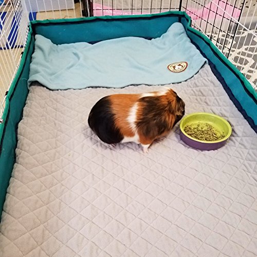 Guinea Pig Fleece Cage Liner (Blue) for MidWest Habitat Burrowing