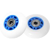 KAMIER Rip Stik 68mm x 24mm Wheels Replacement for Razor RipStik Ripster Ripsurf Caster Board RipRider FlashRider PowerRider 360 Caster Trike Kids Scooter Skateboarded CasterBoard Parts Blue (2 Pack)