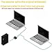 Seotic Network Splitter Adapter, RJ45 Female to 2 Female Port LAN Ethernet Socket Connector Adapter Interface, 8P8C Extender Plug LAN Network Connector for Cat5 Cat5e Cat6 Cat7 (Black)