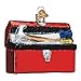 Old World Christmas Glass Blown Ornament Toolbox (32301)