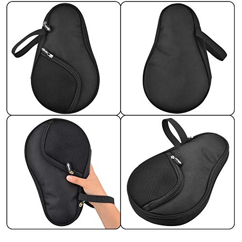 image for CM Table Tennis Racket Case Cover Ping Pong Paddle Carry Bag with Ball