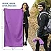 VENTURE 4TH Quick Dry Microfiber Towel - Odor Resistant, High Performance Towels for Gym, Camping, Travel, Yoga and Beach (Purple-Gray Large) - Includes Tear Resistant Bag