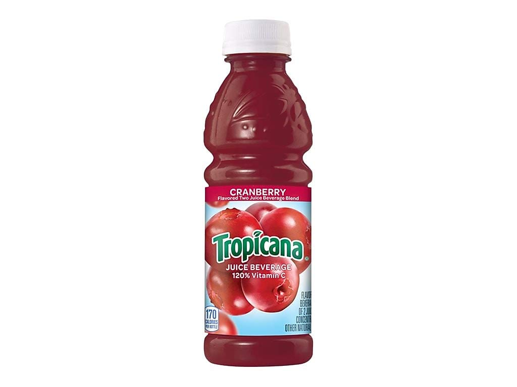 Tropicana cranberry cocktail 10 floz plastic bottle (048500008386)