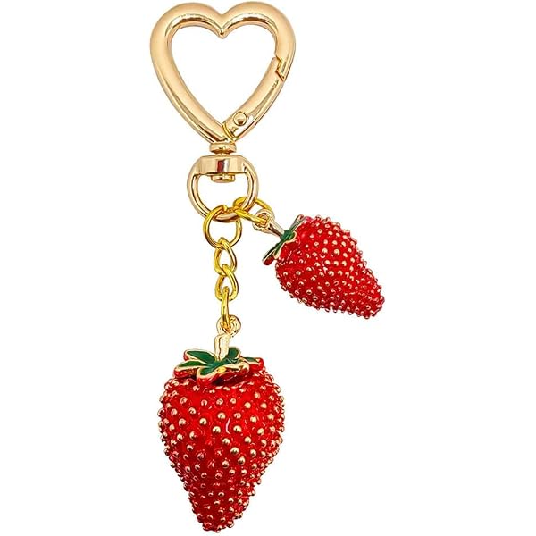 Tropical Cocktail Keychain With Rhinestones & Tassel - Bling Key Ring Charm For Bags, Purses & Backpacks - View #4