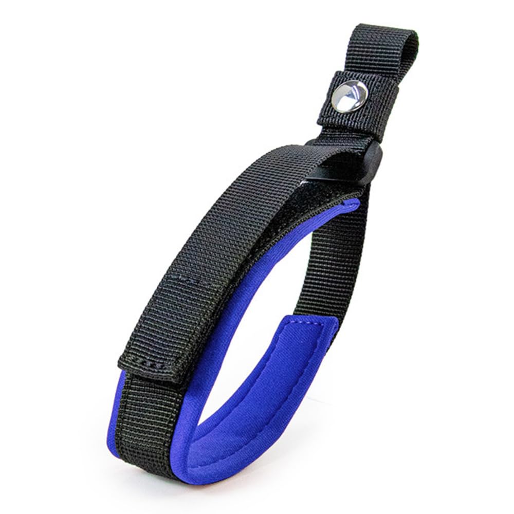 DONGKER Dog Wrist Leash, Adjustable 18CM Blue Magic Stickers Design for Retractable Dog Leash