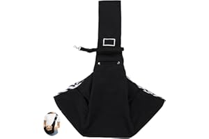 Dog Sling Carrier, Hands Free Reversible Shoulder Bag,Carry Bags Adjustable Hands Free Cat Carry Bag with Pocket and Safety B