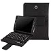 BMOUO Samsung Galaxy Tab A 8.0 Case with Keyboard - Ultra Slim Detachable Bluetooth Keyboard Portfolio Leather Case Cover for Samsung Tab A 8.0