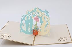 IShareCards Handmade 3D Pop Up Thank You Greeting