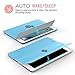 MoKo Case for iPad Pro 9.7 - Slim Lightweight Smart-shell Stand Cover with Translucent Frosted Back Protector for Apple iPad Pro 9.7 Inch 2016 Release Tablet, Light BLUE (with Auto Wake / Sleep)