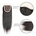 Feibin Unprocessed Brazillian Straight Lace Closure Size 4x4 100% Human Hair Lace Closure Top Straight Closure Natural Color Free Part 10 Inch