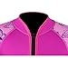 Kids Wetsuit Shorty Thermal Swimsuit, 2mm Neoprene Wetsuit One Piece Front Zip for Girls Toddler Youth Swimming Surfing Diving Snorkeling, SS005 (Pink , 6)