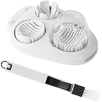 Huinsh Boiled Egg Slicer 3 Slicing Styles Divider Boiled Egg Slicer Stainless Steel Kitchen Egg Slicers