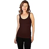 skinnytees Women's Basic Wide Strap Cami
