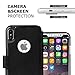 LUPA Legacy Compatible with iPhone X Wallet Case -Slim & Lightweight, for iPhone X Flip Case with Credit Card Holder - for iPhone 10 Wallet Case for Women & Men – Black
