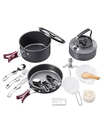 Cocina de camping lío Kit 18pcs ocio mochilear Jue
