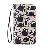 S5 Case, Galaxy S5 Case, Love Sound [Cat] [Stand Feature] Premium Wallet PU Leather Folio Wallet Flip Case Cover Built-in Card Slots for Samsung Galaxy S5 i9600 with Hand Strap