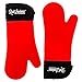 Silicone Oven Mitt - Set of 2 - Strong Non-slip Grip with Extra Long Built-in Cotton Interior Lining for Extra Protection of Lower Arm - Double Left- Or Right-handed Use - Professional Elbow-length Mittens Best Used As Baking, Grilling, BBQ, Kitchen or Oven Gloves - Satisfaction Guaranteed!