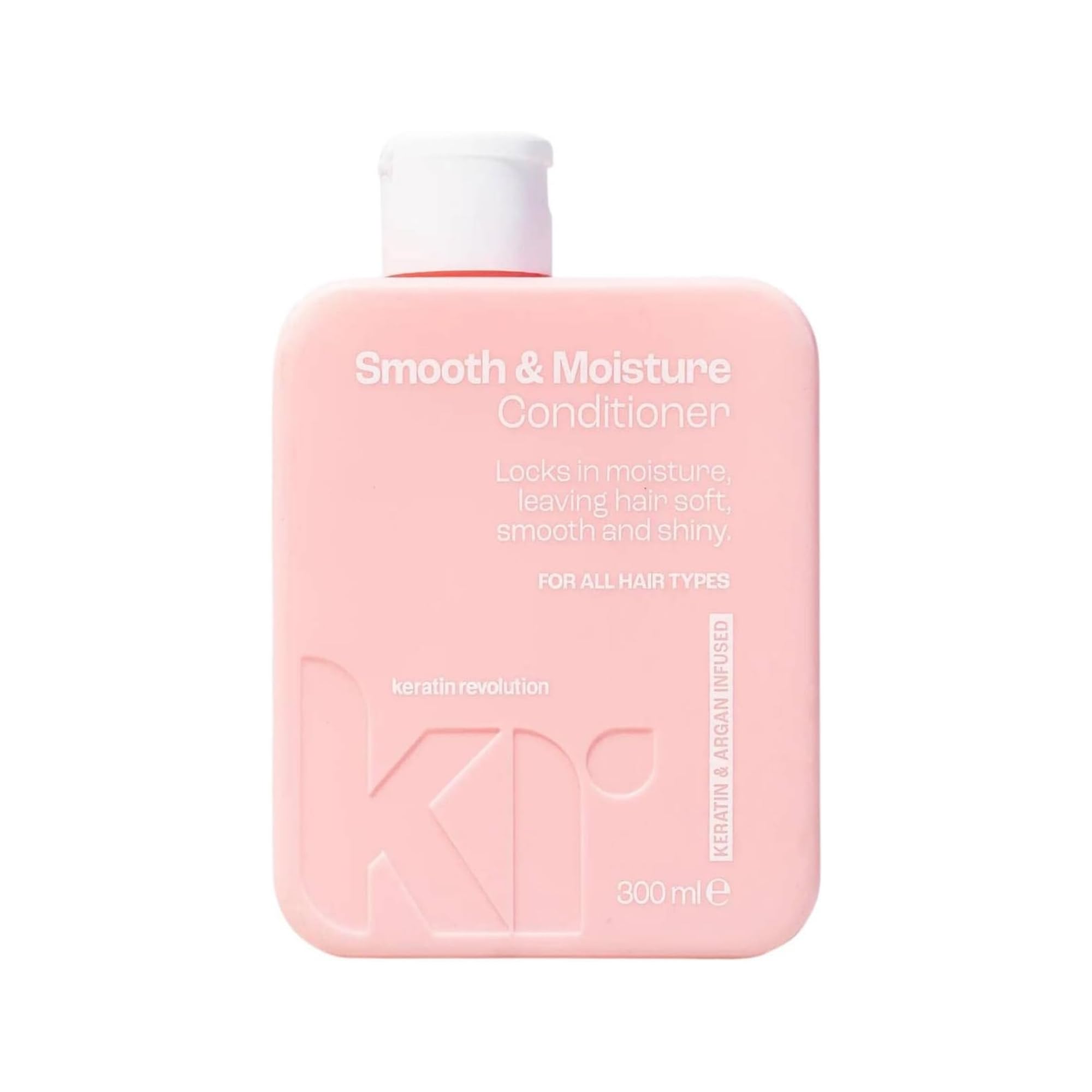 Keratin Revolution Smooth & Moisture Conditioner 300ml - Hydrating, Sulfate-Free Hair Conditioner with Keratin - for Frizz Control, Strength, Shine & Smoothness - Ideal for Dry, Damaged, Treated Hair