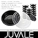 Juvale 20 Pack Round Meal Prep Bento Lunch Box Containers Set - Disposable Plastic Food Storage Salad Bowls, for Microwave/Freezer Use, Portion Control - 22 Ounces