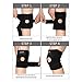 Liomor Knee Support Adjustable Open Patella Knee Brace Neoprene Breathable for Running, Basketball, Sports, Arthritis, Injury Recovery, for Men and Women, One Size, Black