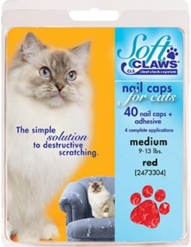 Soft Claws Nail Caps - Medium - Red