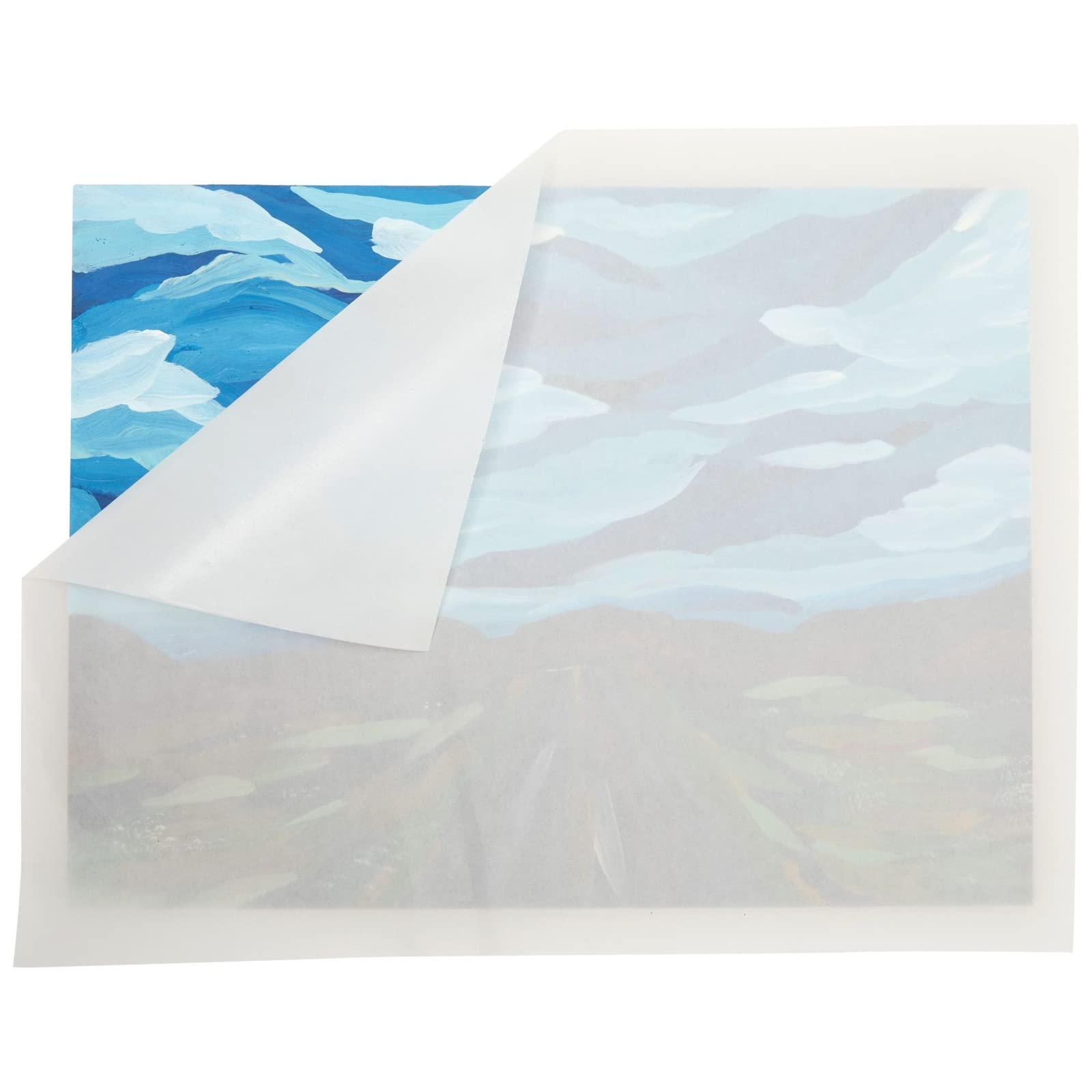 Bright Creations Glassine Paper Roll - Acid Free Archival, Translucent & Grease Resistant Paper - for Artwork & Documents - 17.5 in x 25 Yd, Clear