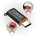 COZOO USB-C to Micro USB Adapter Convert Connector with Keychain and 56k Resistor for Galaxy S8 S8+, HTC 10, LG G5, Nexus 5X, Nexus 6P, Lumia 950 and More (5 PaCK)