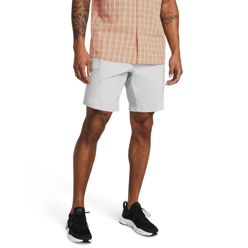 Under Armour Men’s Fish Hunter 2.0 Cargo Shorts, (011) Mod Gray / / Castlerock, 44