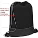 G4Free 15L Drawstring Backpack 15L&20L Cinch Bag String Backpack Gym Bag for Men Women Nylon (Black)
