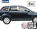 Made in USA! Compatible with 2007-2011 Honda CRV 6PC Stainless Steel Chrome Pillar Post Trim