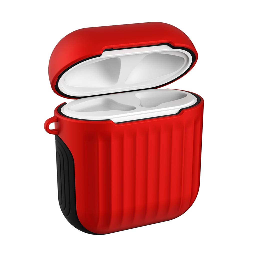 Sodoop Compatible for Apple AirPods Case Protective TPU+PC 2 in 1 Cover Skin for AirPods Charging Case, AirPod Cover Holder Accessories Glossy Protector