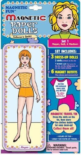 Magnetic Paper Dolls Single Doll Set 1 Megan, Kelli & Madison