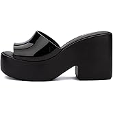 Melissa Posh Slip-On Platform Jelly Heels for Women