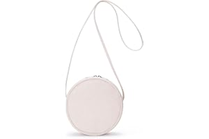 YONBEN Circle Crossbody Bag for Women NYLON Circle Purse with Zipper Adjustable Knot Shoulder Straps
