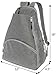 LISH Men's Court Advantage Tennis Backpack - Racket Holder Sport Bag for Tennis, Racquetball, Squash (Grey)