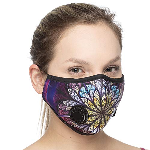 Debrief Me Dust Mask - Anti Pollution Breathable Respirator Mask (1 Mask + 6 Filters) Military Grade N99 Flu Mask Carbon Activated Filtration - Reusable Washable - Comfy Cotton Adjustable (Inner Life)