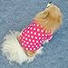 Xinhuaya Pet Dogs Fleece Fur Coat Clothes Puppy T-shirts Pink XS