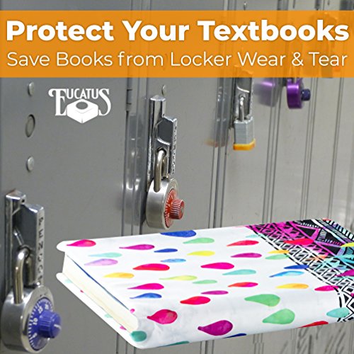 image for Eucatus Jumbo, Stretchable Book Cover Art Designs 3 Pack. Fits Most Ha