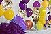 2023 Graduation Decorations Gold and Purple Balloons Gold Confetti Balloons 36 Pack for Birthday Bridal Shower Party Mardi Gras Party Classo of 2023 Decors