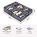 homyfort Under the Bed Shoe Organizer Fits 12 Pairs and 4 Pairs Boots,Sturdy & Breathable Materials,Underbed Storage Solution for Kids Men & Women Shoes,Great Space Saver for Your Closet Set of 2