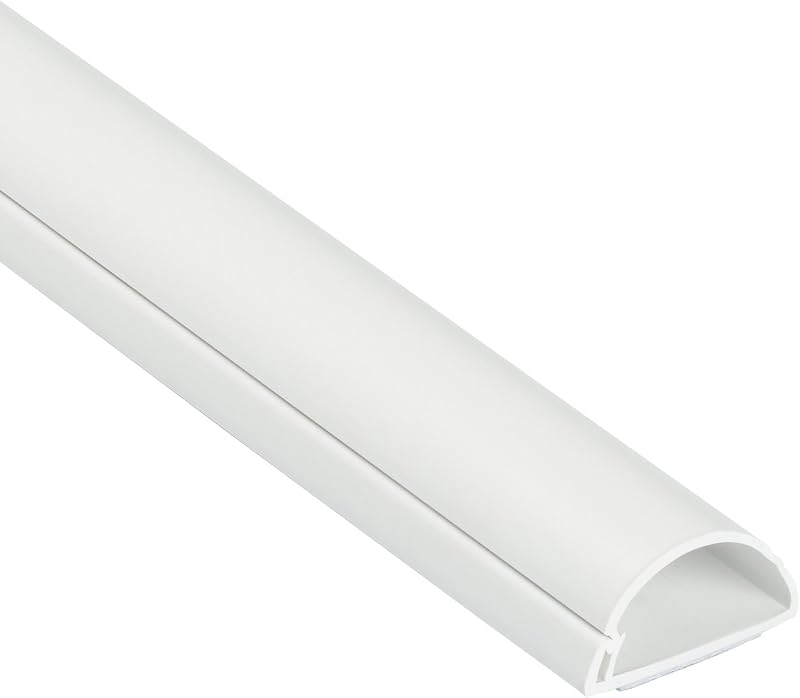 D-Line Mini Trunking 30mm x 15mm White 1m Self-Adhesive Cable Cover