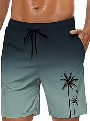 Men's Swim Trunks Hawaiian Bathing Mesh Lining Suit