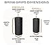 Brinx Grips Thick Fat Bar Training Adapter- Attach To Dumbbell or Barbell for Arm Muscle Growth and Strength in Forearms, Biceps, Triceps, and Chest. (Medium)