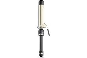 HOT TOOLS 24K Gold Professional 1 1/2" Extended Barrel Curling Iron with Clamp for Loose Curls - 24K Gold Technology for Long-Lasting Results & Longer Barrel for Easy Styling