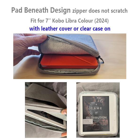 IXUECAT Kobo Libra Colour Sleeve Pouch Cover|Also Protect for 7